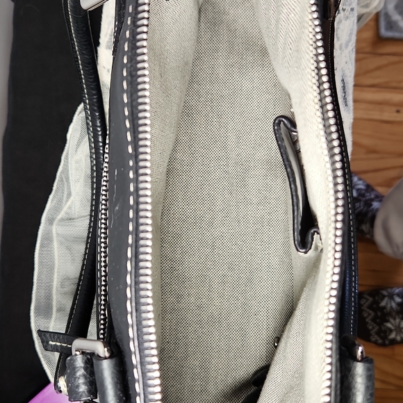 Dooney and Bourke Black Pebble Leather Satchel - Picture 7 of 16